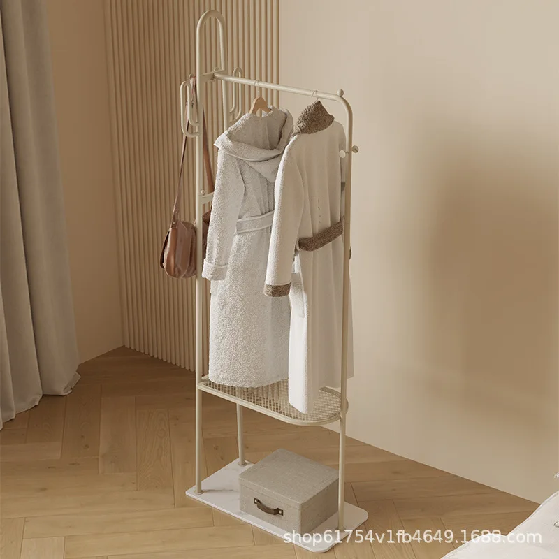 Hanger floor bedroom home storage coat rack bedside clothes cream wind Internet celebrity simple hanger