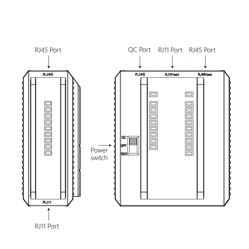 Тестер сетевого кабеля RJ45 Тестер Ethernet-кабеля Инструмент для тестирования локальной сети Cat5 Cat6 CAT7 8P 6P LAN-кабеля и телефонного кабеля RJ11