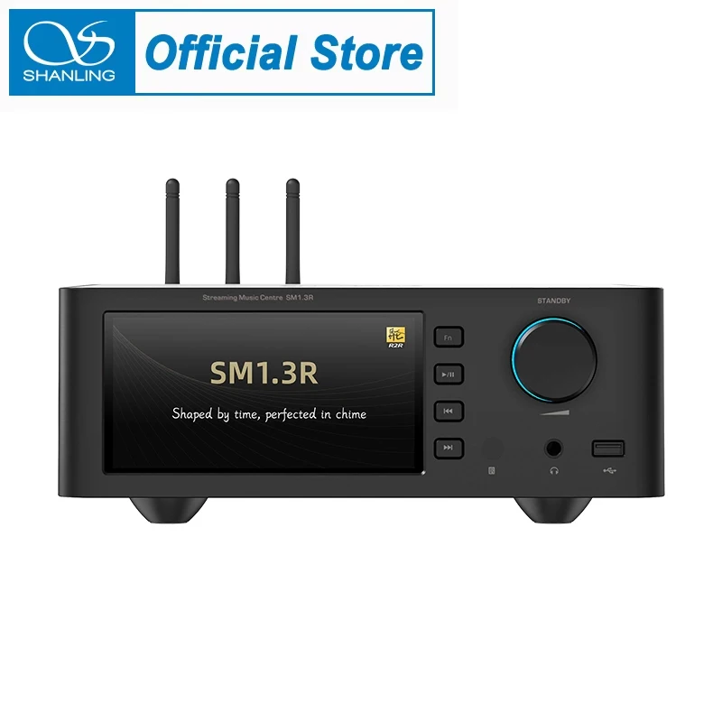 SHANLING SM1.3R Hi-Fi streamer with the latest developments 24-bit R2R DAC Bluetooth 5.2 LDAC PCM768 DSD512