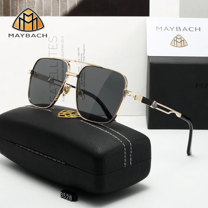 

Солнцезащитные очки MAYBACH с поляризационными нейлоновыми линзами, мужские, люксовые, в квадратной оправе, для вождения, унисекс, очки-авиаторы, UV400, Oculos De Sol