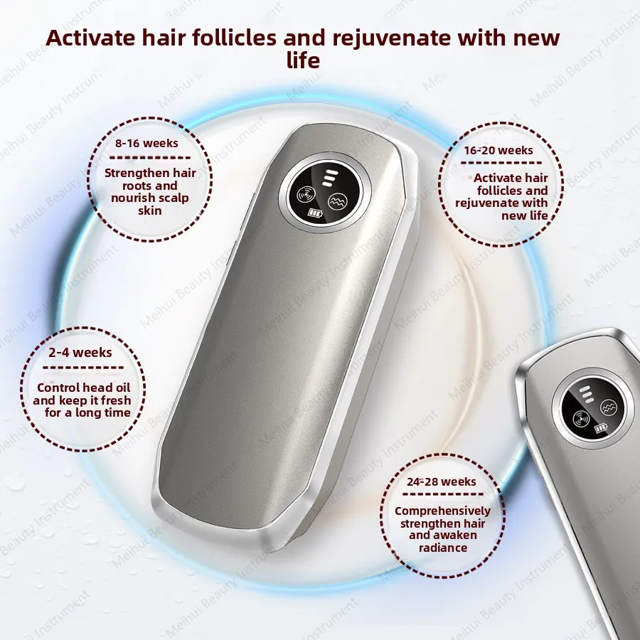 مشط نمو الشعر بالليزر LLLT، مشط للعناية بفروة الرأس بالأشعة تحت الحمراء EMS، مشط تدليك كهربائي