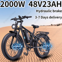 Electric Bike 2000W Dual Motor 48V23AH Full Suspension Mountain Snow Electric Bicycle Hydraulic Brake 20*4.0 Inch Fat Tire Ebike