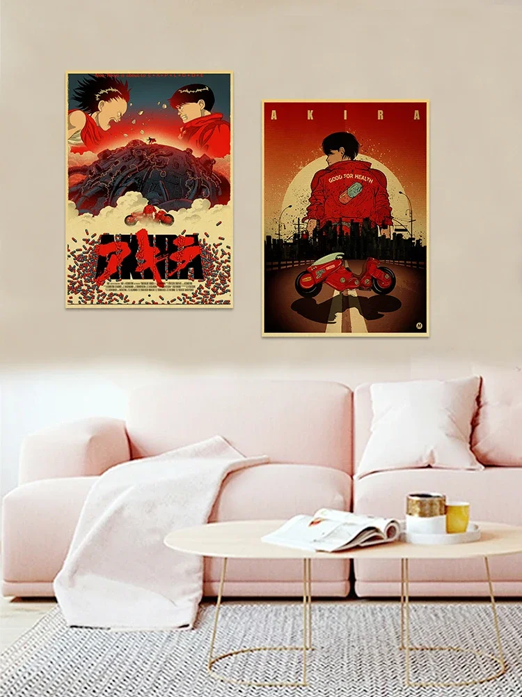 Classic Anime Akira Poster Kraft Paper Retro DIY Home Bedroom Kids Gift Wall Art Sticker Decoration Picture Painting