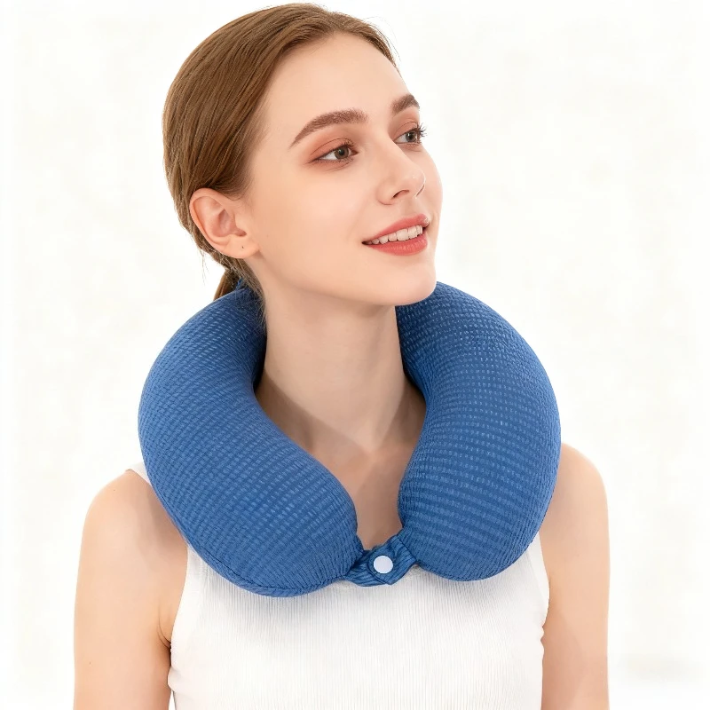 وسادة رقبة على شكل حرف U للتبريد الصيفي مع حشوة، مناسبة للمكاتب والمنازل والسفر؛ هدية عيد الميلاد وعيد الشكر