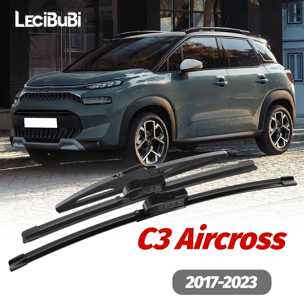 

1set Front & Rear Windshield Wiper Blades Windscreen Wipers For Citroen C3 Aircross 2017-2023 2018 2019 2020 2021 Accessories