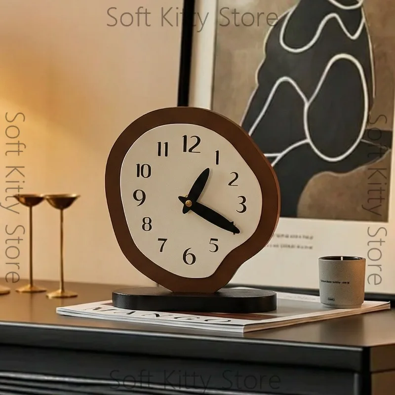 Medieval style creative desktop retro clock ornament high sense