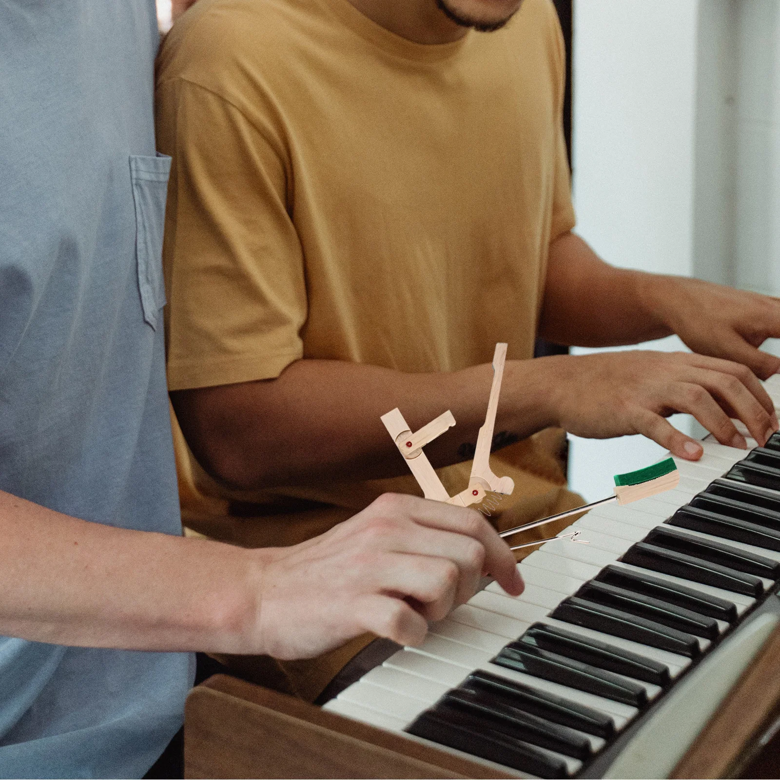 

2Pcs Wooden Upright Piano Whippen Repair Parts Enhance Playing Skills High Treble Piano Hammer Flange Replacement Accessories