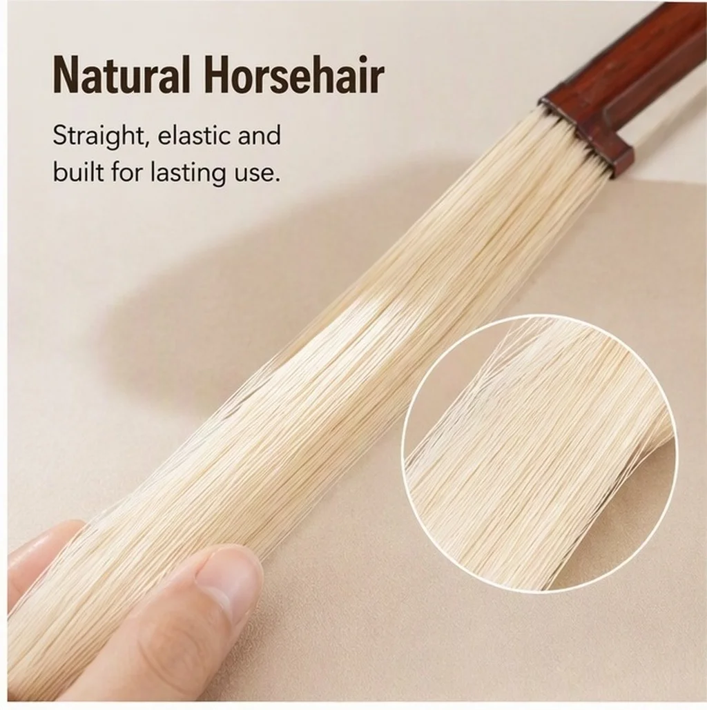 Professional Violin Bow Replacement Premium Wooden Well-Balanced Bow Natural Horsetail Hair Suitable for Students Violin Parts