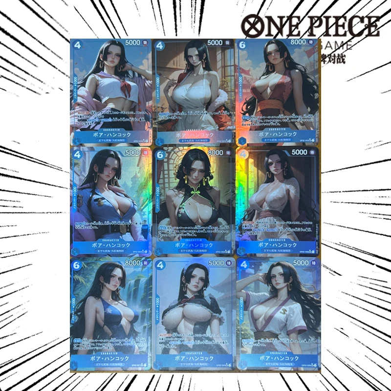 

9 шт./компл. One Piece Diy Boa·Hancock с самоконтролем, коллекционная фирменная торговая флэш-карта, аниме, подарок с героями мультфильмов