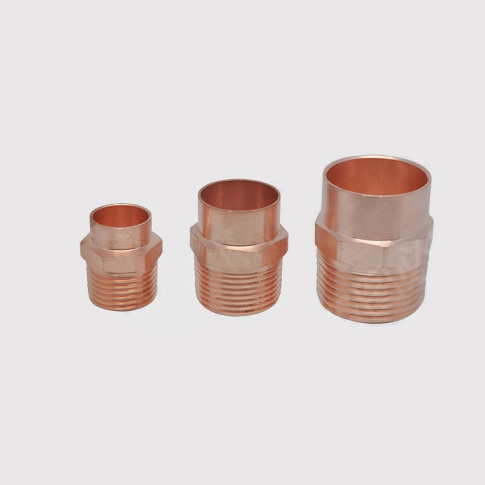 

1/4" 1/2" 3/4" 1" NPT Male Thread x 5/8" 7/8" 9/8" ID Solder Socket Cup Copper End Feed Connector Coupler Plumbing Pipe Fitting