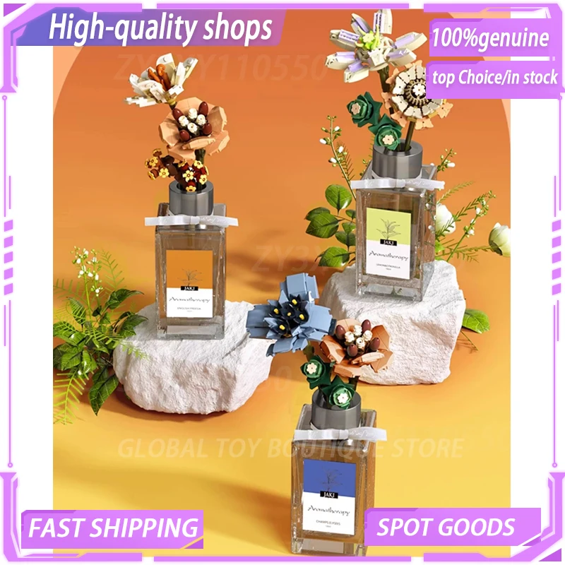 

JAKI Building Blocks Indoor Aromatherapy Ornament Female Assembly Eternal Flower Fragrance Gift Box Girlfriend Valentine's Day