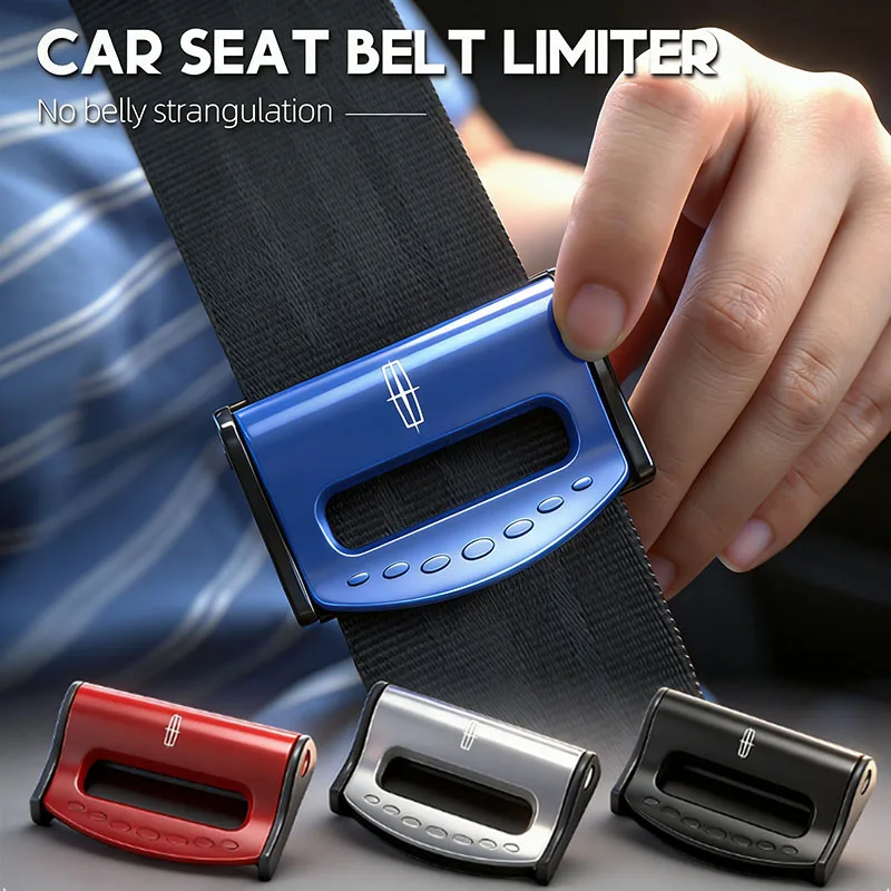 Cinturones de Seguridad con Logotipo de Coche, Accesorios de Clip de Plástico Ajustables para Lincoln Z Navigator Town-car Aviator MKZ Corsair Continental MKX MKS