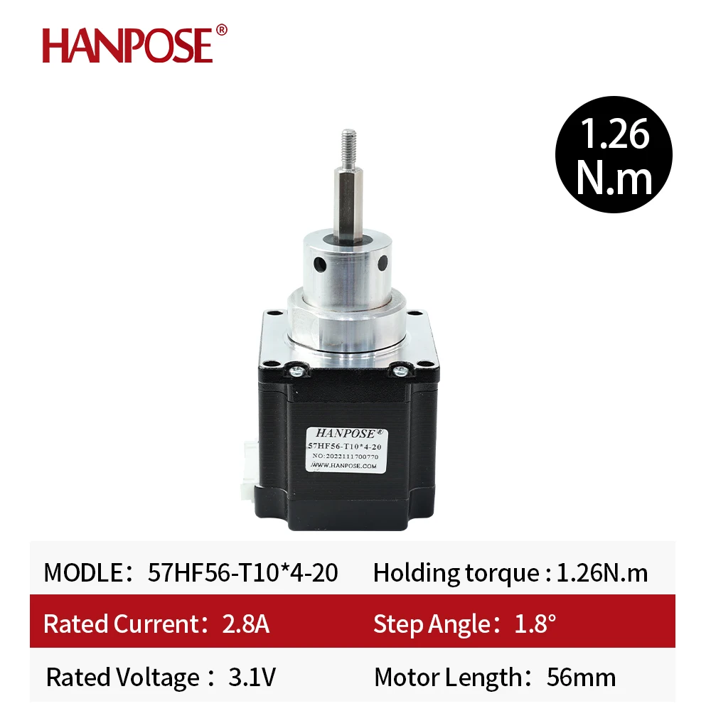 NEMA23 57HF56/76 Fixed-Shaft Ball Screw Stepper Motor Assemblies Linear Screw Motor Actuators Electric Cylinders Lifting