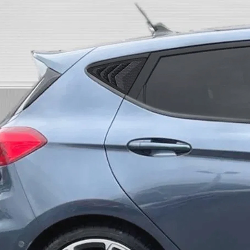 Rear Side Window Louver Shutter Trim Cover For Ford Fiesta MK8 2018+ Triangle Window Shade Spoiler Bodykits Auto Accessories