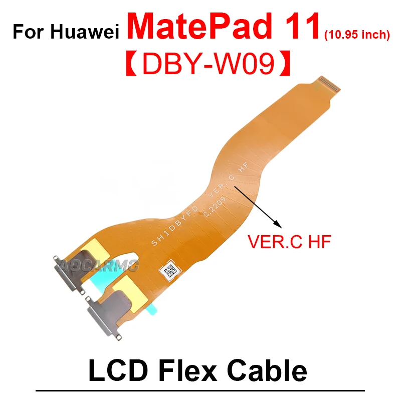 For Huawei MatePad 11 2021 DBY-W09 DBY-AL00 10.95 Inch Main Board Flex Connection LCD Motherboard Flex Cable Power Volume Flex