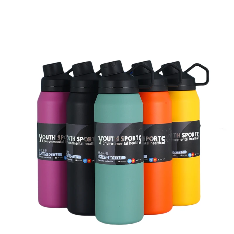 

1000ml Thermal Bottle Stainless Steel Water Drinks For Men Gymthermal Bike Sports Water Cup Thermos For Tea Drinkware