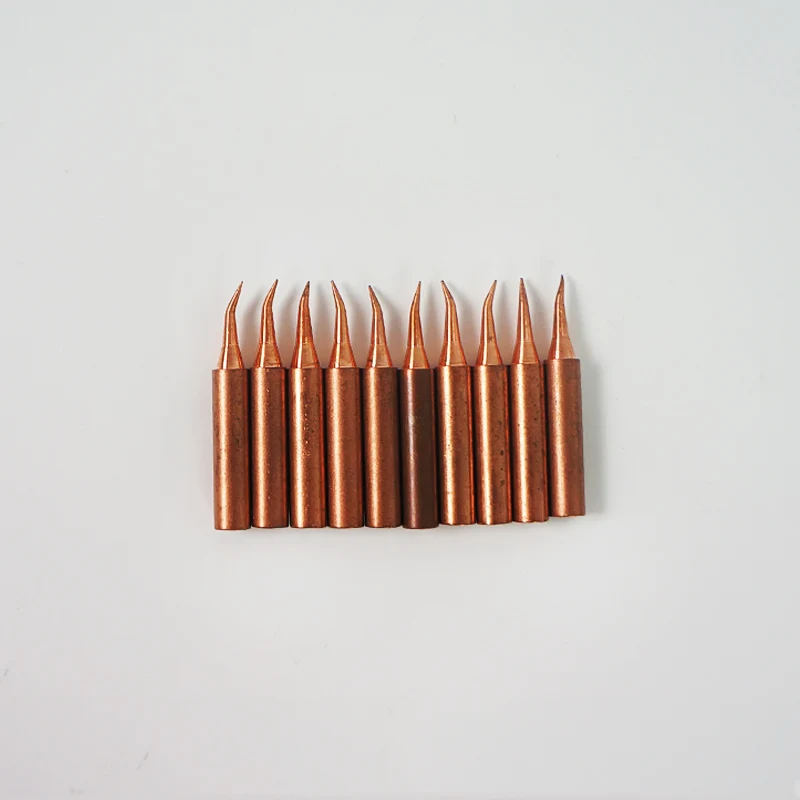 900M-T Pure Copper Soldering Iron Tip 900M-T-0.8D 1.2D 3.2D I SK SI 2C 4C Solder Tips Welding Head BGA Solder Tools