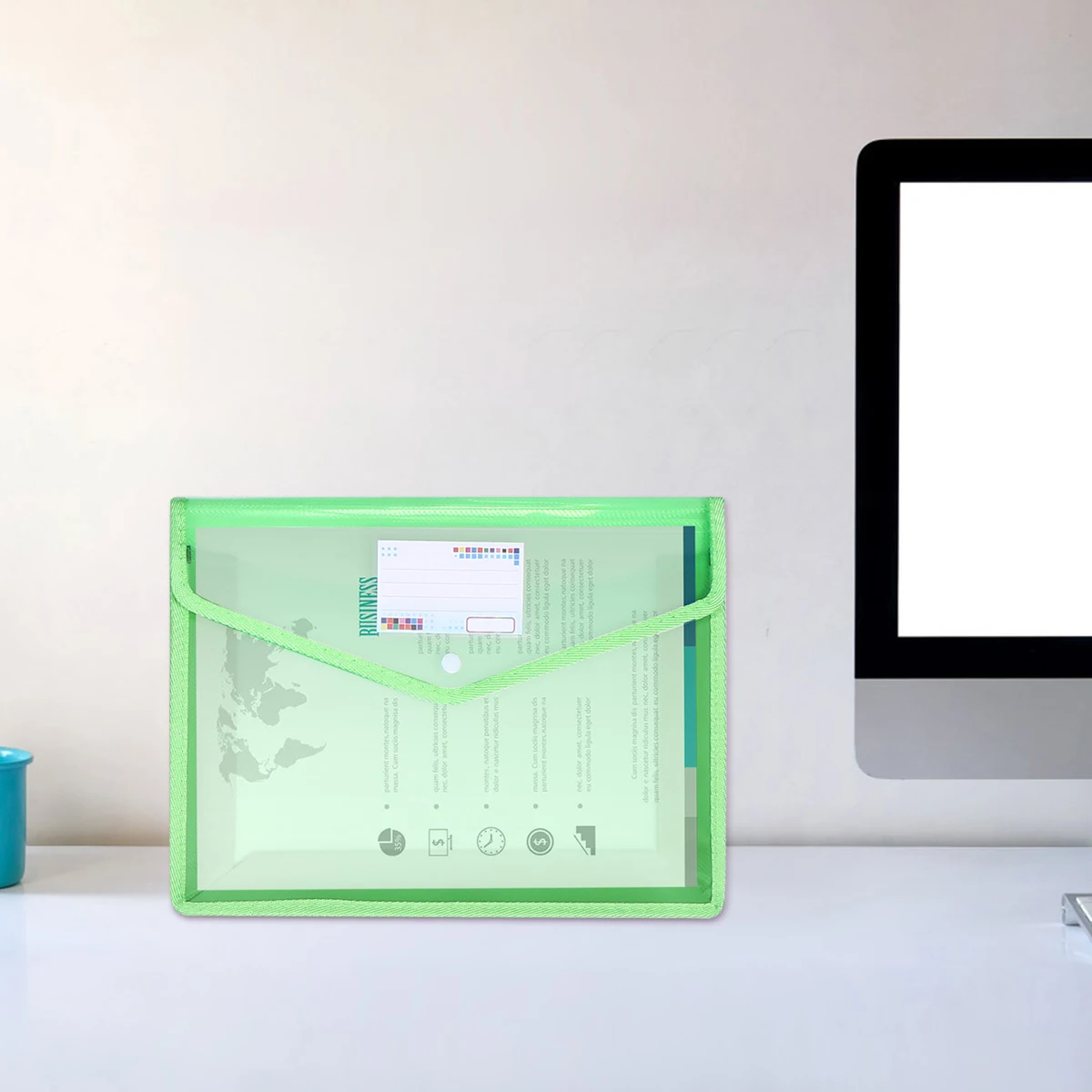 

3pcs A4 Document Folders Waterproof PVC File Pouch Office Supplies Storage Organizer Folder Pocket Holder