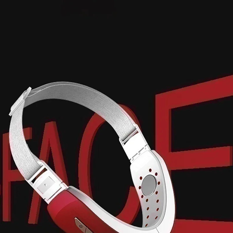 V Shape Micro-current Face Massager EMS Vibration Red Blue Skin Care Instrument Double Chin Reducer Firming Beauty Device