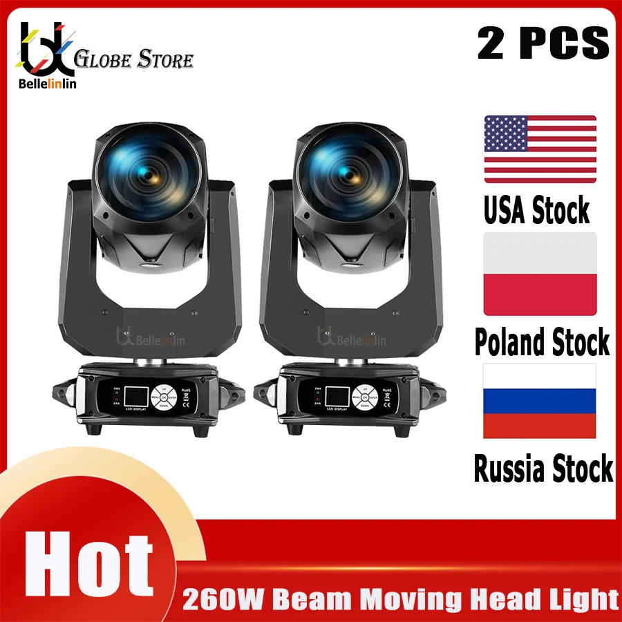 

0 Tax 2 шт. Lyre Beam 10R 260 Вт движущаяся головка светильник Beam Sharpy Beam 260 Вт движущаяся головка Gobo сценический светильник супер яркий Dj