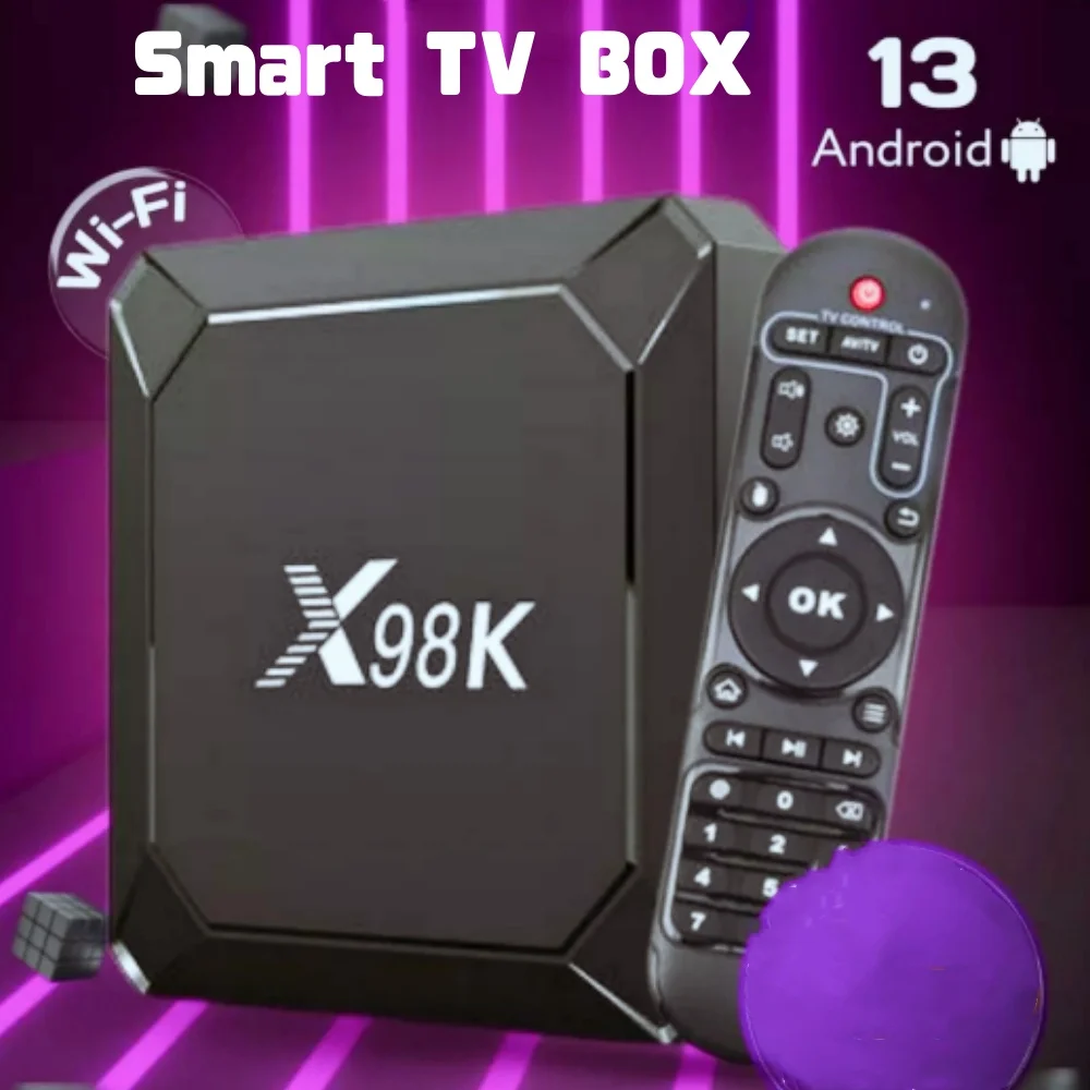 

Original X98K TV Box Wifi6 Android13 RK3528 2GB 16GB USB BT AV1 3D 2.4G&5G Wifi 4K HDR Media Player Smart Set Top Box 4GB 32GB
