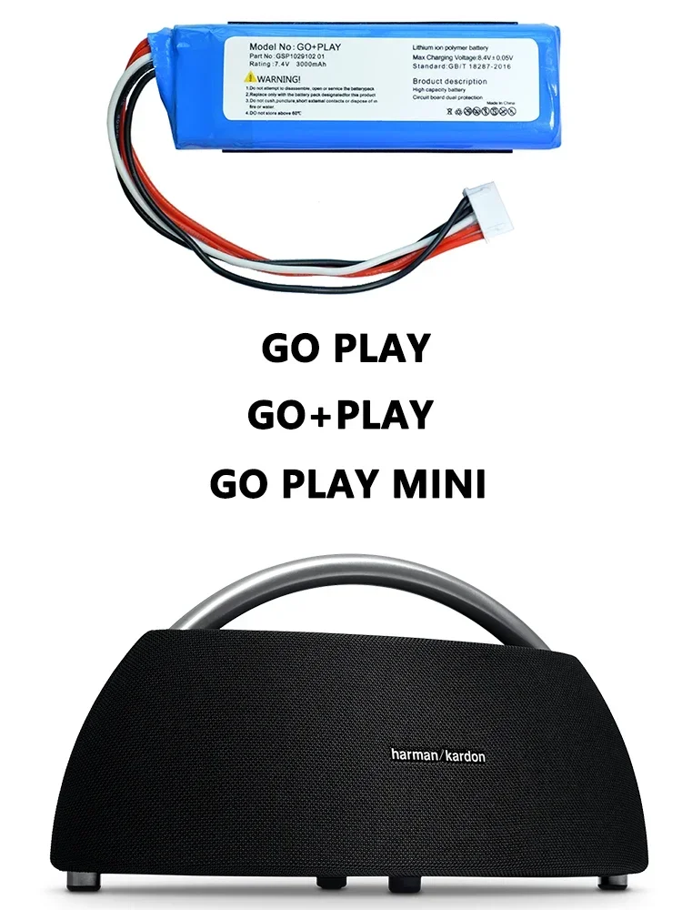 7.4 فولت CP-HK06 GSP 1029102 01 بطارية بديلة لـ Harman Kardon Go+Play Go Play مكبر صوت لاسلكي صغير يعمل بالبلوتوث #5