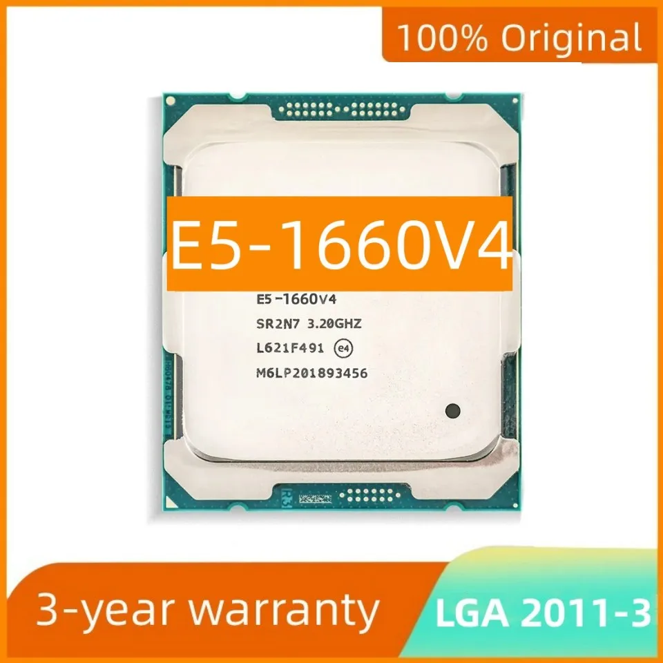 

E5-1660V4 Xeon E5-1660 V4 CPU Support x99 Motheboard SR2PK 3,20 ГГц 8 ядер 20M LGA2011-3 3200 МГц 140 Вт 14 нм