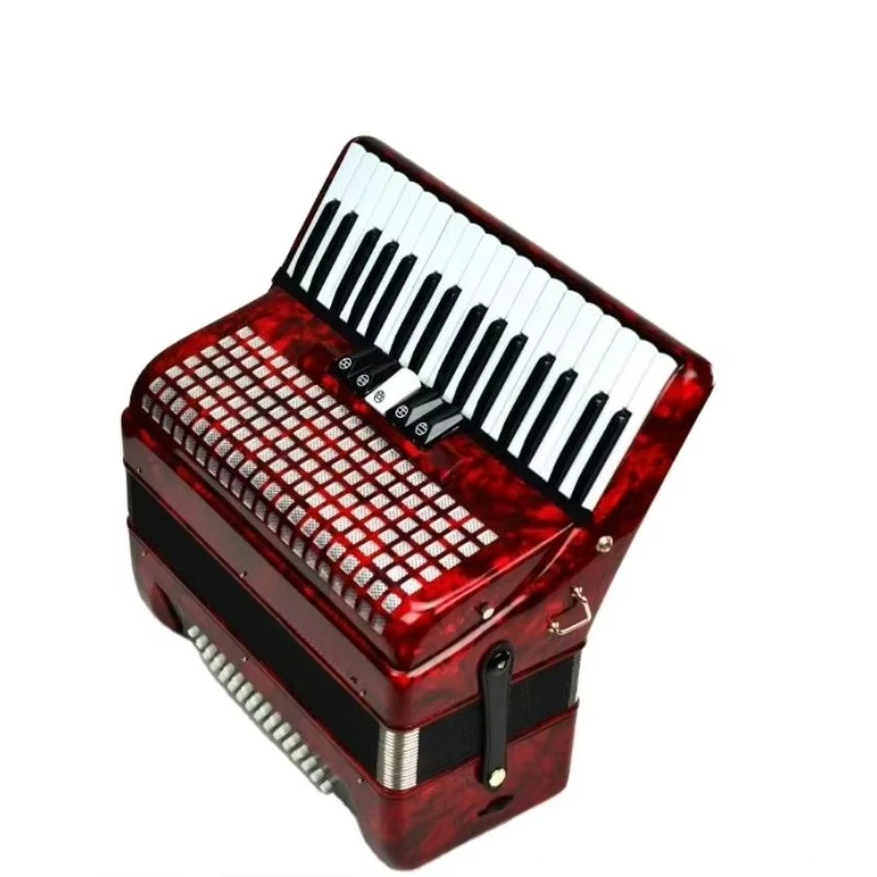 

34-Key 60-Bass Diatonic and Chromatic Accordion 5-Variable Keyboard Wood Material for Students' Training
