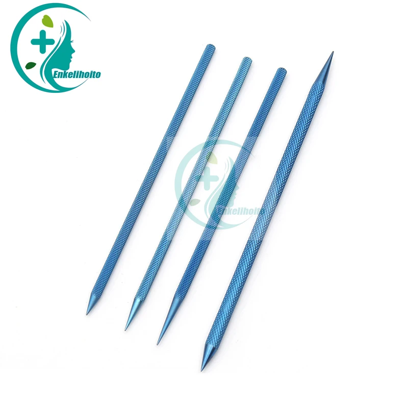 Dilatador Lacrimal Castroviejo Oftálmico, Single Double Head Punctal Dilator, Cirurgia Oftálmica Instrumento Titânio