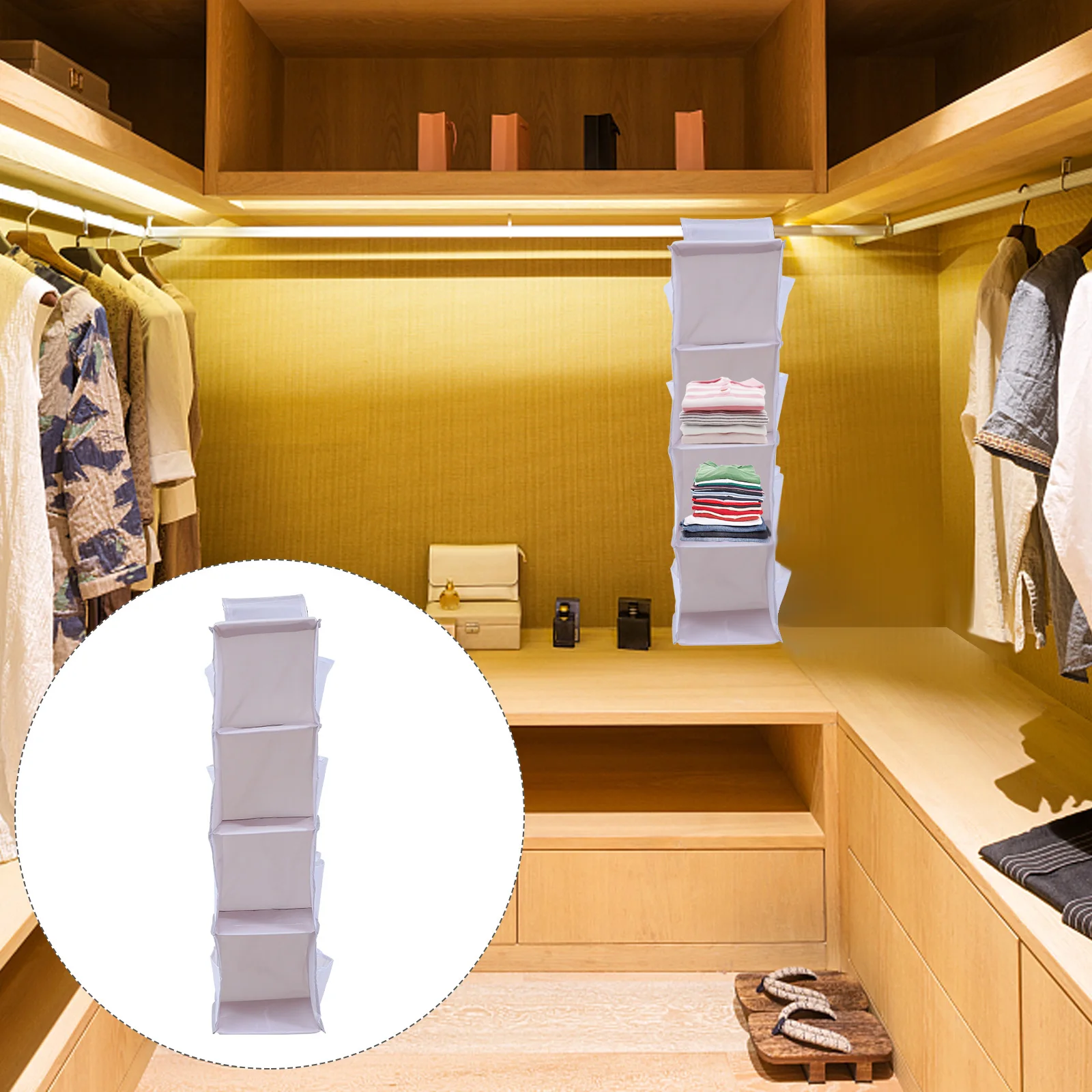 

Underwear Lingerie Wardrobe Bag Large Capacity Clothing Storage Organizer Dustproof Moisture Resistant Hanging Closet For