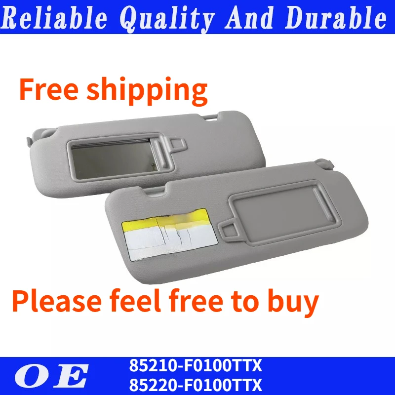 

High quality Sun Visor Left or right For 2016-2019 Hyundai Elantra 85210-F0100TTX 85220-F0100TTX car accessories