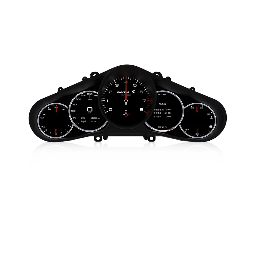 Compteur de vitesse de cockpit virtuel pour Porsche Panamera, système Linux, 1920x720p, cluster numérique, mise à niveau de la carte Prada, compteur automatique