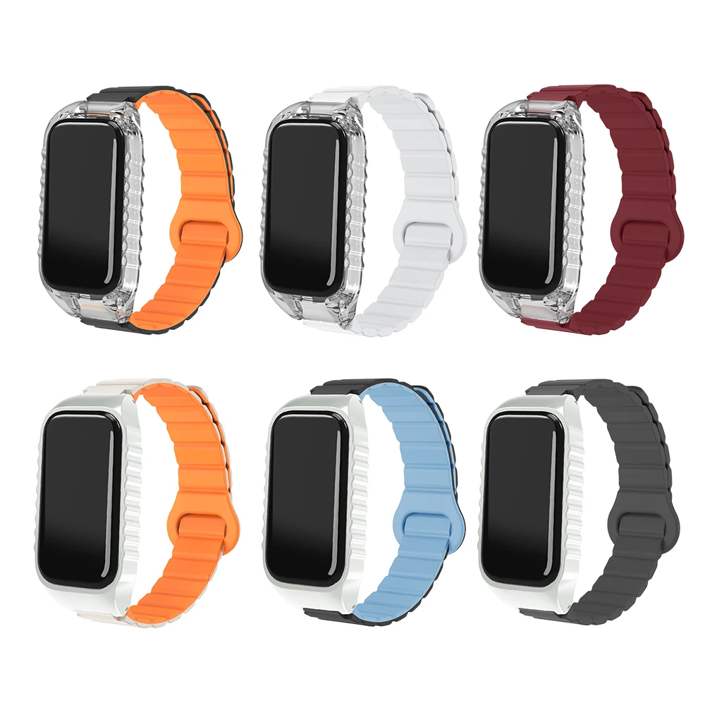 Magnetic Loop Band + Case For Redmi Watch 2 Bracelet Skin-friendly Soft Silicone Quick Release Sport Strap for Redmi Watch 2