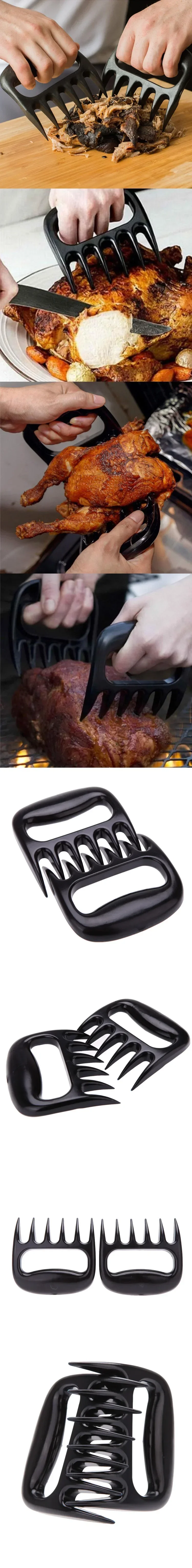 Bär Krallen Grill Gabel Pull Shred Schweinefleisch Shredder Manuelle Fleisch Klemme Braten Gabel Küche Werkzeug BBQ Kochen Werkzeuge – Detail 1