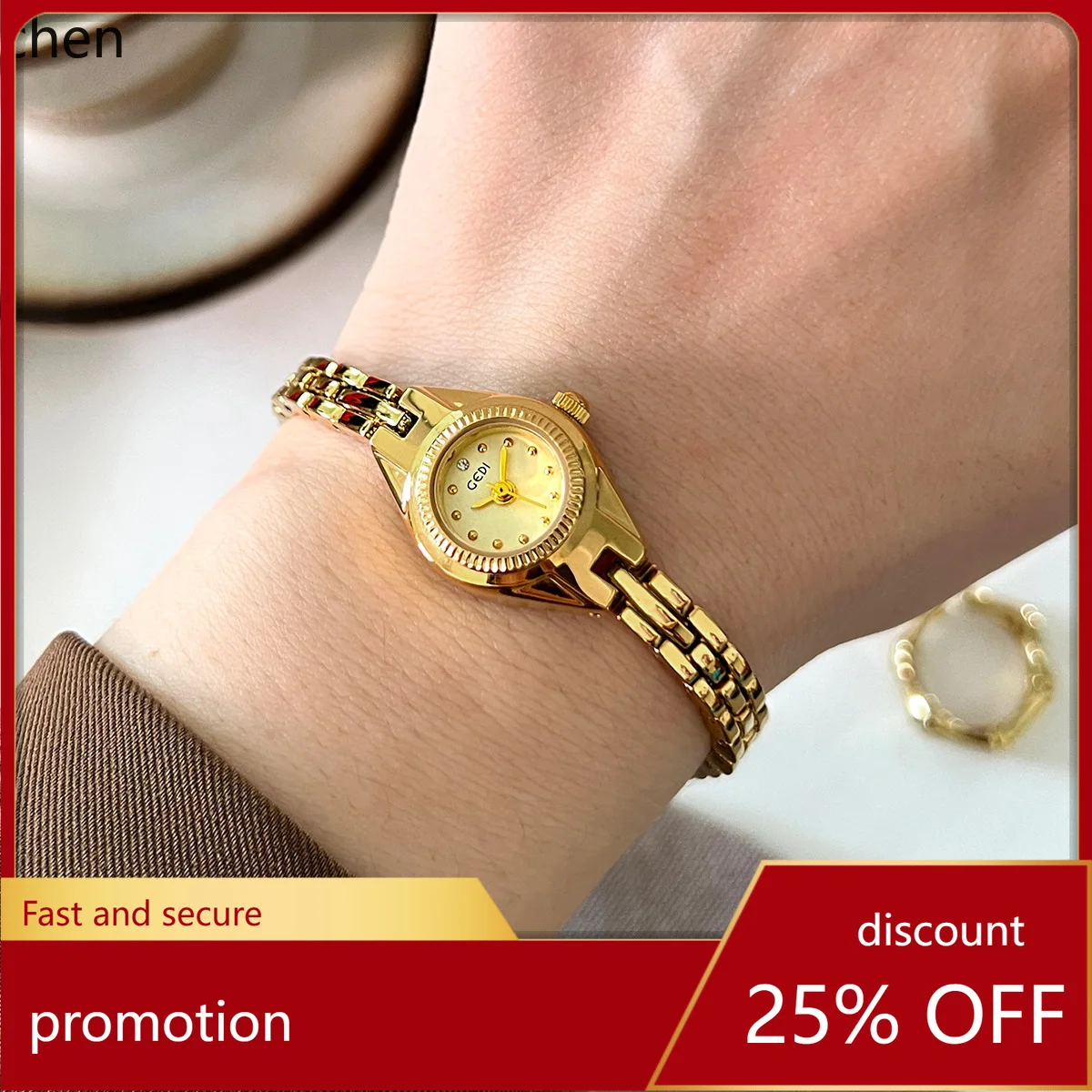 

Zml small dial minimalist elegant high-value women's watch - stylish, exquisite, high-end, versatile quartz watch