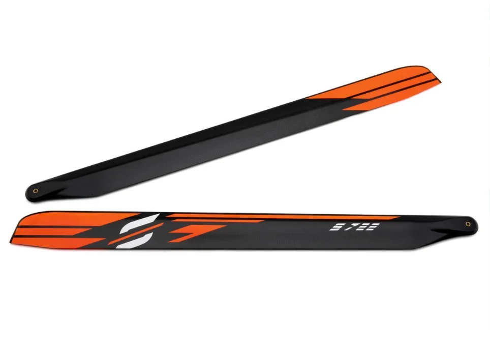 

SAB Goblin 722mm "S Line" Carbon Fiber Main Blades (Orange)