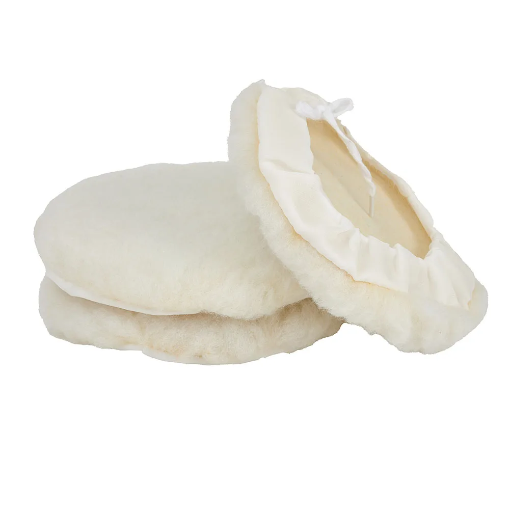 3Pcs 7inch/180 MmCar Lambs Wool Bonnet Buffing Wheel Pad Buffer Polishing Polisher Pad For Electric Polishing Machine