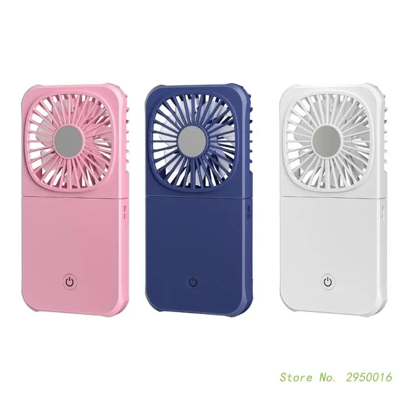 5 in 1 Handheld USB Electronic Fan Mini Personal Fan Desk Fans Foldabe as Phone Holder Mobile Power For Adults And Kids