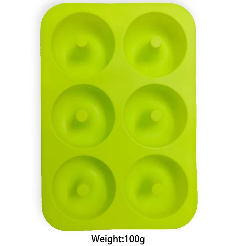 6 Löcher Silikon Donut Form Bagel Pfanne Antihaft Backen Hitze beständigkeit Mini Cupcake Form Donut Maker Pfanne Backwerk zeug