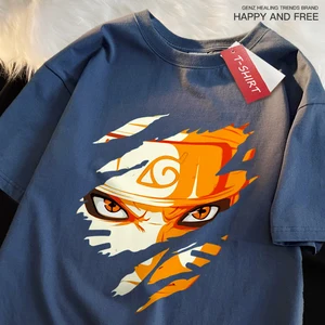 Uzumak Female T -Shirt, I - Naru. For Naruto-Cosplay, Home Graphic, Short Sleeve T-Shirt, Shoulder Flow, Normcore, Aesthetic Sports Main Sales Naruto Shirt - №1