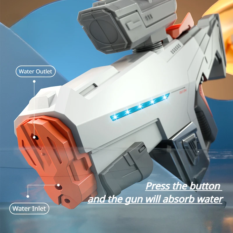 مسدس مياه إطلاق نار مستمر كهربائي ، لعبة إطلاق نار سريع بسعة كبيرة ، مسدس وردي للصبي ، مسبح شاطئ صيفي ، هدية #4