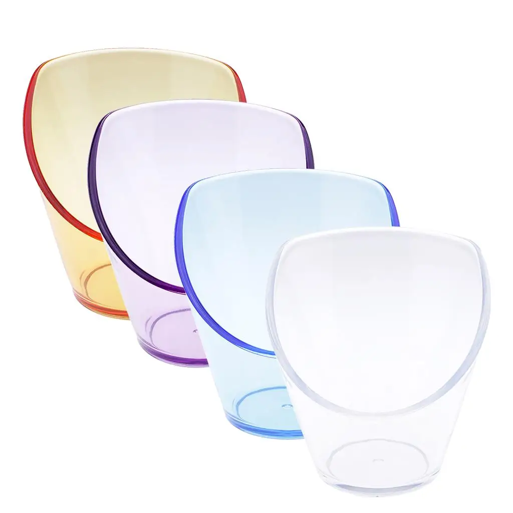 1 Piece Acrylic Bowl Dishes Fruit Salad Bowl Home Kitchen Tools Glass Cup Tray 12CM