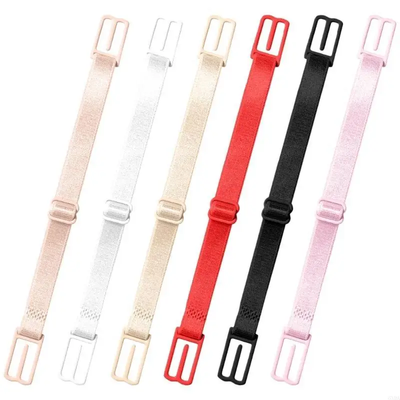 6Pcs Slip Resistant Shoulder Strap Grippers Nylon Discreet Comfortable Support 6XDA