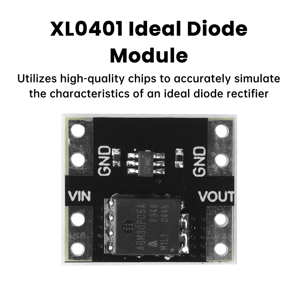 5/10pcs Ideal Diode Module XL0401 10A 3-26V High Efficiency Rectifier Board Compact Design for Power Management