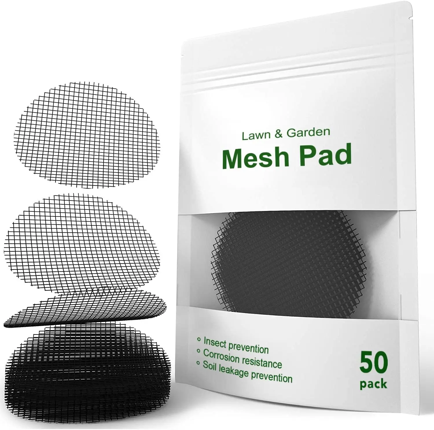 

Plant Pot Hole Mesh Pads, 2-Inch Round Flower Pot Drainage Covers, Prevent Soil Loss, Durable Reusable, Bonsai Bottom G