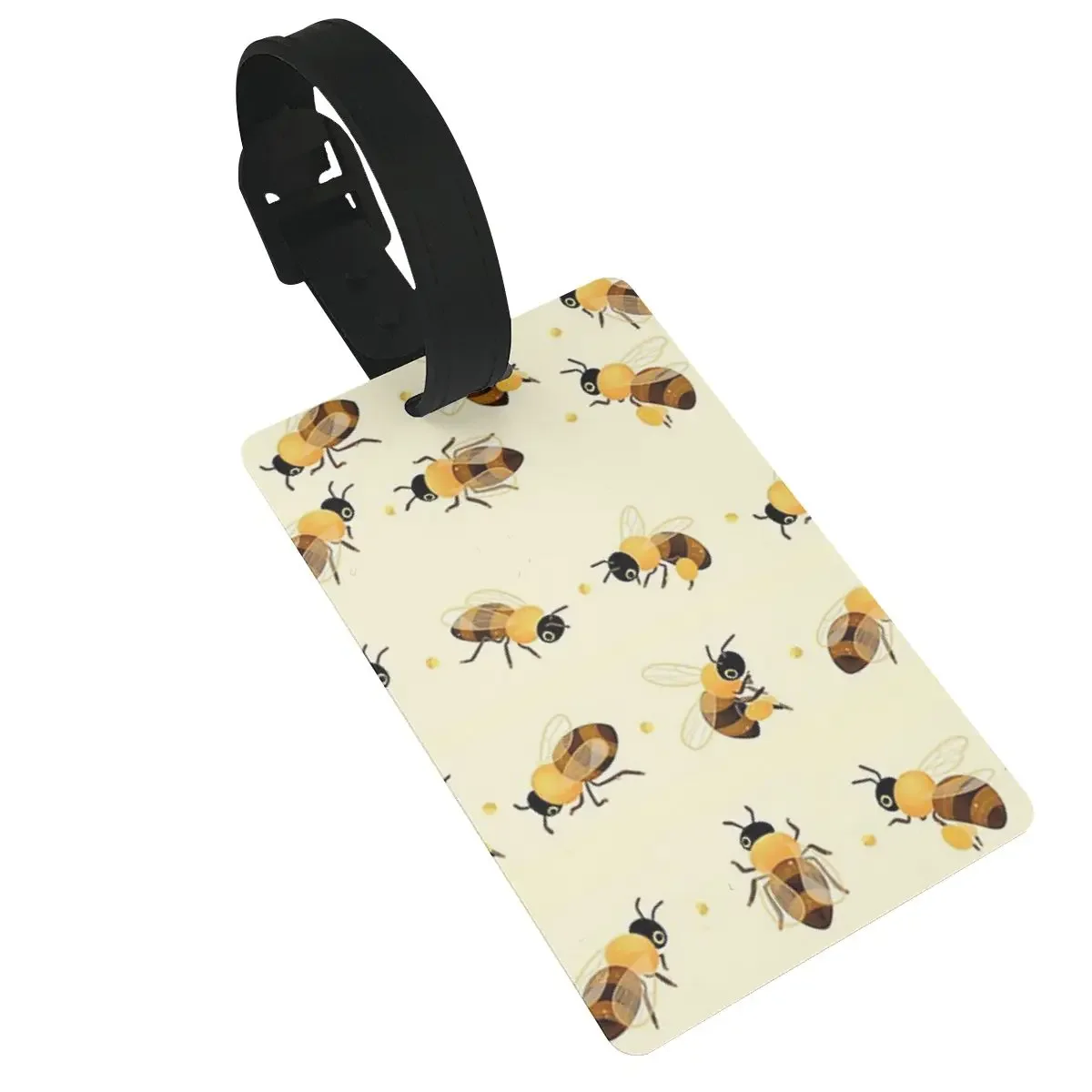 

Honey Bees Luggage Tags Suitcase Accessories Travel PVC Cute Baggage Boarding Tag Portable Label Holder ID Name Address