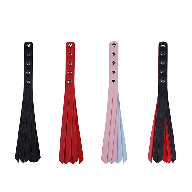 PU Leather Paddle Slapper Whip For Horse Training Enhance Pain Equestrian Training Horse Whip Equestrian Riding Crops