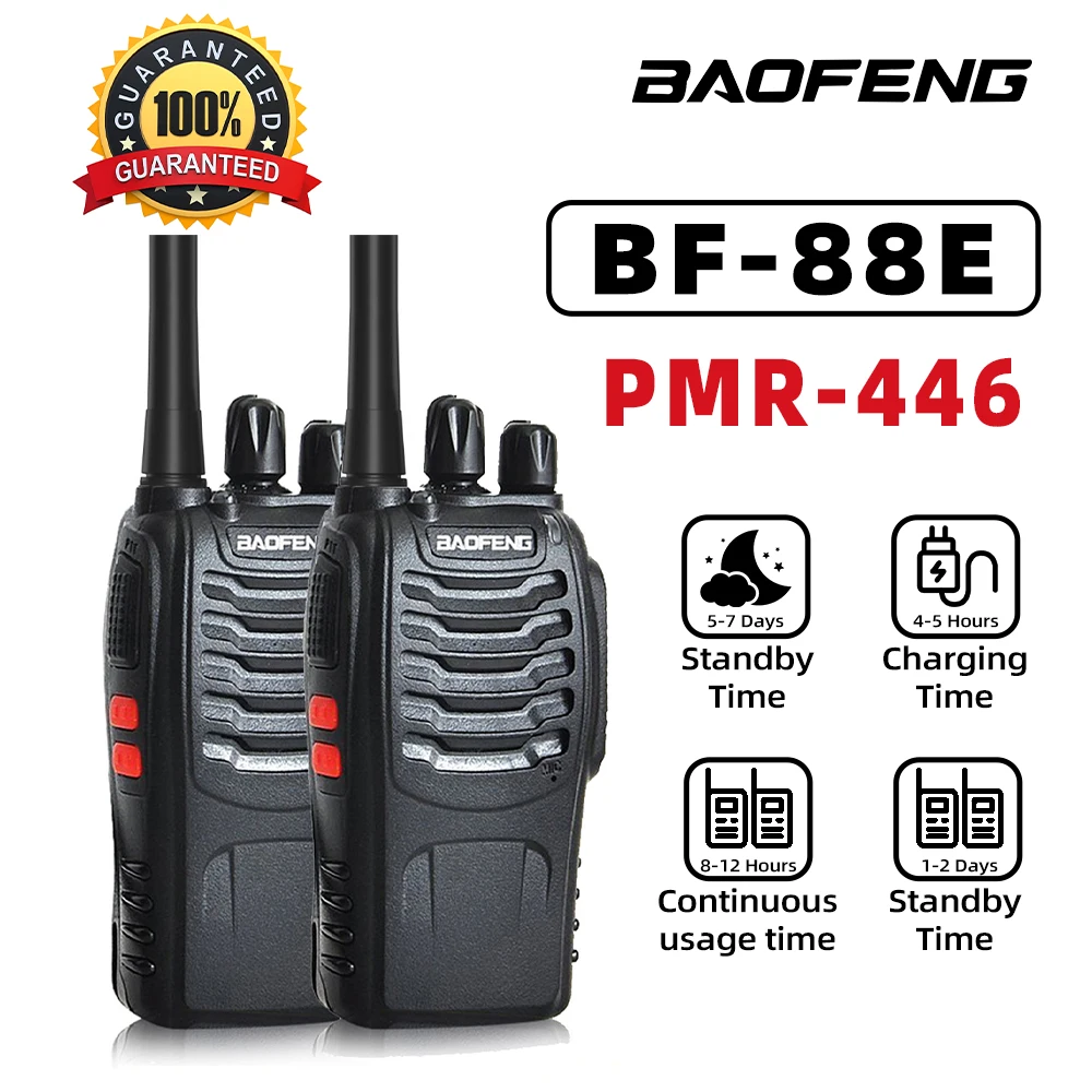 2 قطعة بالجملة BAOFENG BF 88E المحمولة اتجاهين راديو الهواة يده اسلكية تخاطب Charable DMR GMRS بطاريات نموذج BF-88E