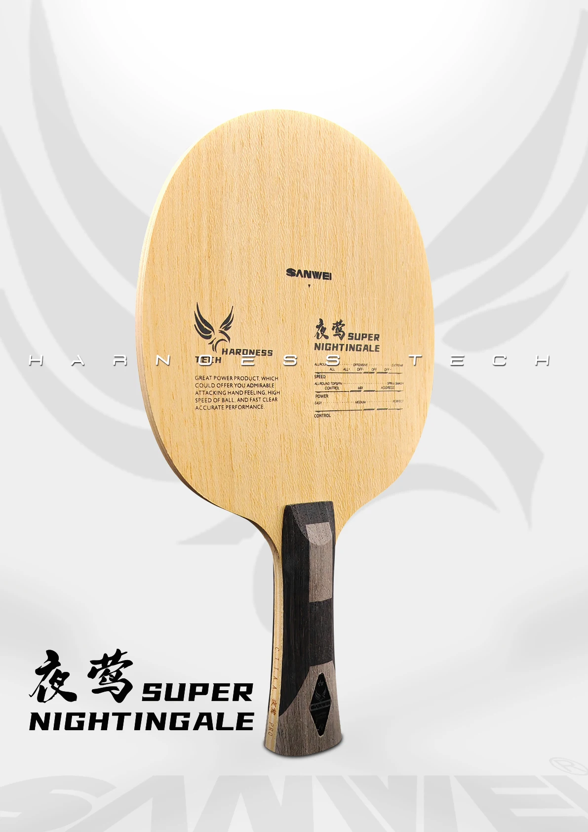 

Лезвие для настольного тенниса SANWEI Super Nightingale, лезвие из чистого дерева 7 фанеры для наступательных игр