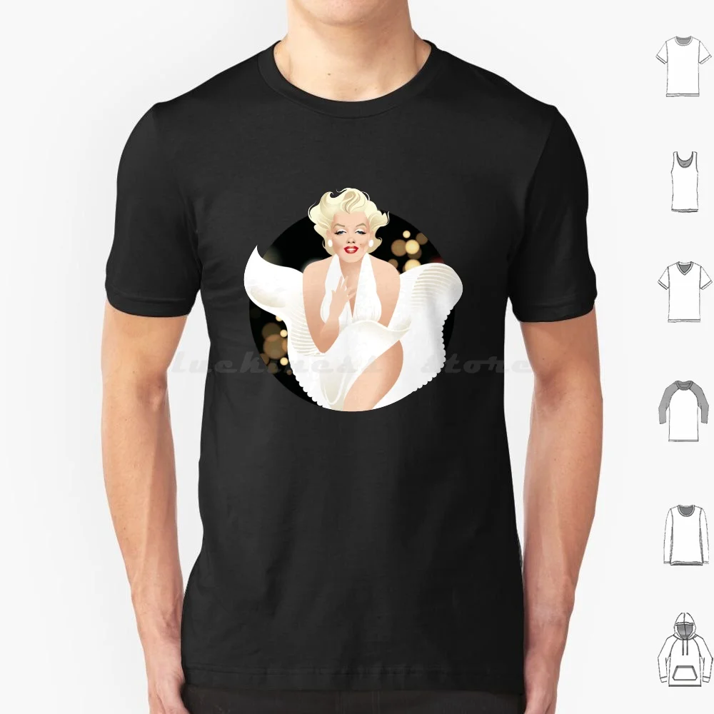 Breeze T Shirt Cotton Men Women DIY Print Alejandro Mogollo Art Alemogolloart Alejandromogolloart Marilyn Blonde Bombshell Icon